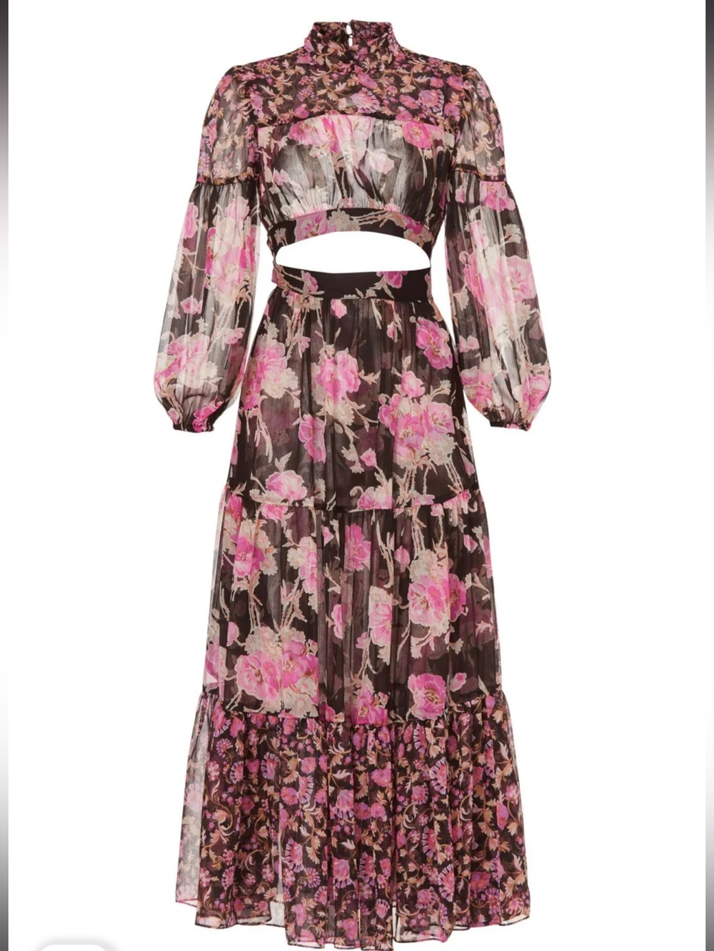MISA Los Angeles Charlotta Floral Cutout Maxi Dress XS NWOT $495